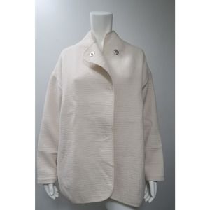 Zero + Maria Cornejo ARI Quilted Coat in Pearl Ivory Size Small / Medium